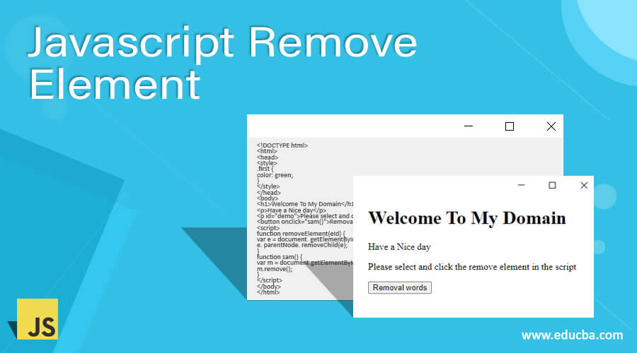 Javascript Remove Element