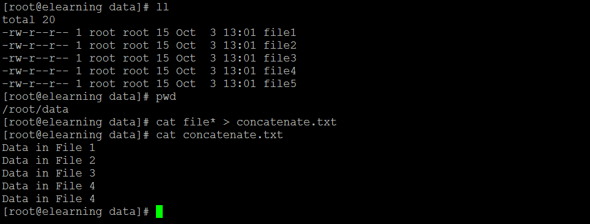Linux Concatenate Files 2