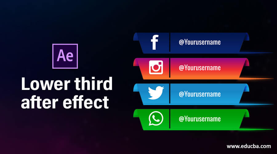 Lower third after effect