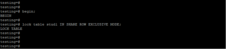 Using Share Row Exclusive
