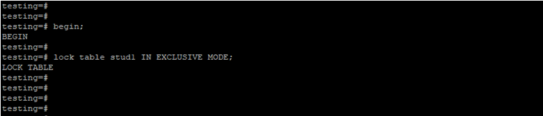 PostgreSQL Lock Table-1.7