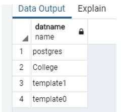 PostgreSQL Show Databases 7
