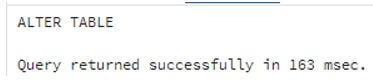 Alter Table