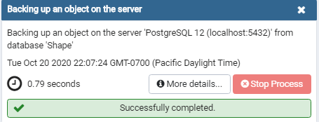 PostgreSQL export database 2