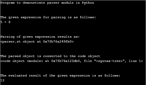 Python Parser-1.1