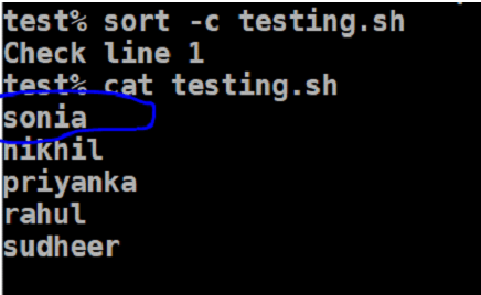 Sort Command in Unix-1.8