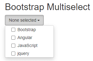 bootstrap multiselect 1