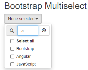 bootstrap multiselect example 2-2