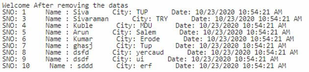 Welcome After removing the dates