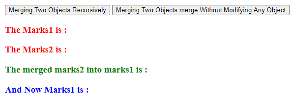 Merging Two Objects Recursively