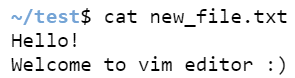 Vim Command in Linux - step 5