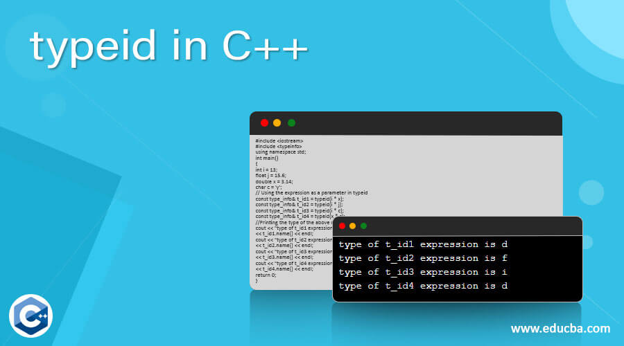 C++中的typeid简介及实例C++中typeid的介绍 在C++中，typeid是一个操作符，用来检索一个对象的运行 掘金