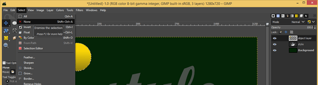 GIMP 3D Text output 25