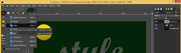 GIMP 3D Text output 26