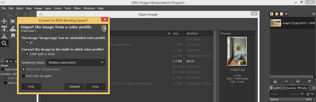 GIMP clone tool output 3