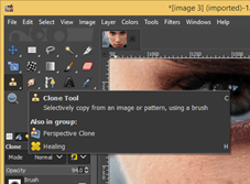 GIMP healing tool output 5