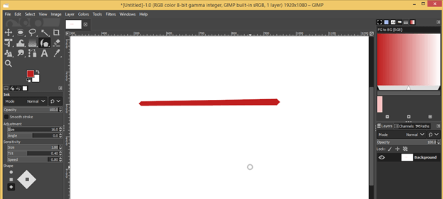 GIMP line tool output 17