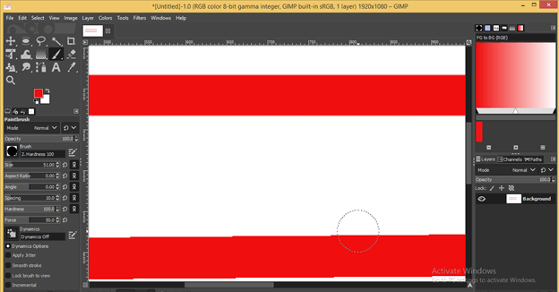 GIMP line tool output 8
