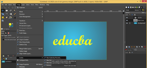 GIMP text shadow output 11