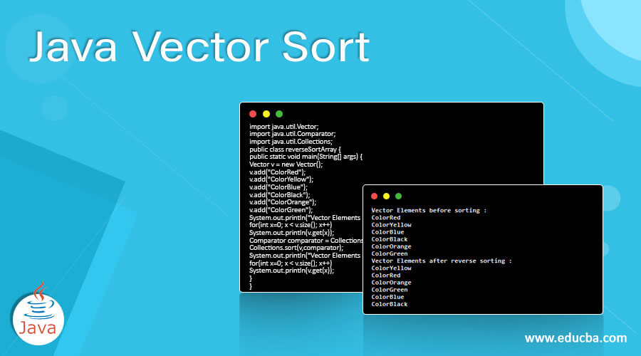 Java Vector Sort