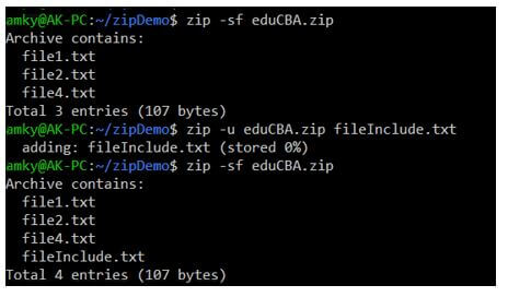 Linux Zip Multiple Files 2