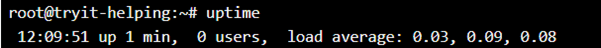 Linux uptime output 1