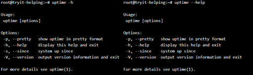 Linux uptime output 3