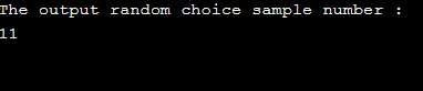 NumPy random choice 3