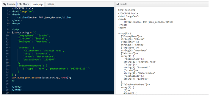 PHP json_decode-1.1