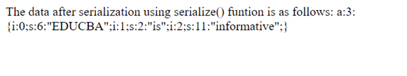 PHP object serialization output 3