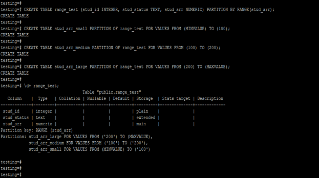 PostgreSQL Partition 2