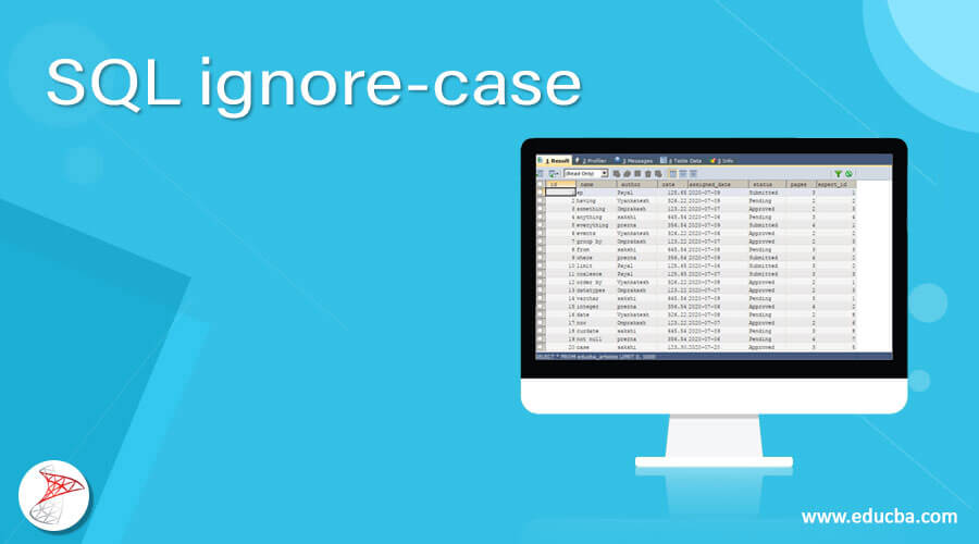 SQL ignore-case