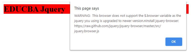 jQuery migrate 1