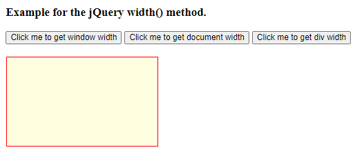 jQuery width 1
