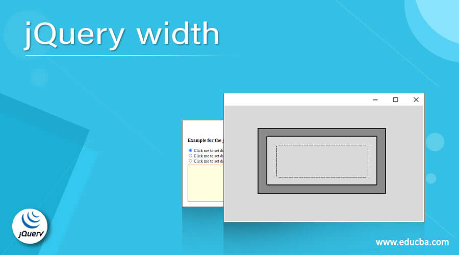 jQuery width
