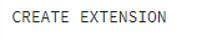 CREATE EXTENSION