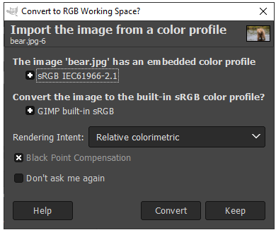GIMP Change Background Color 3