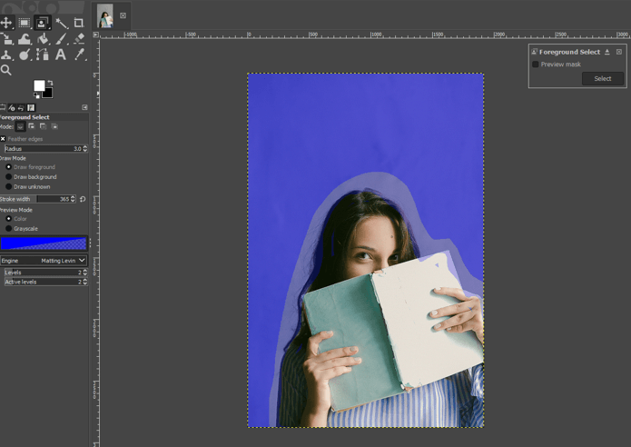 GIMP Change Background Color 6