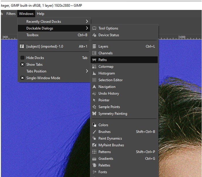 GIMP Change Background Color 9