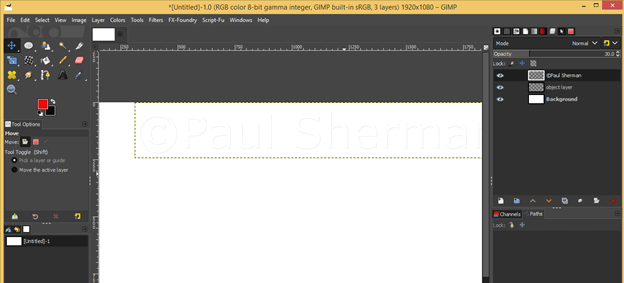 GIMP extensions output 15
