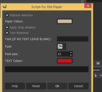 GIMP extensions output 6