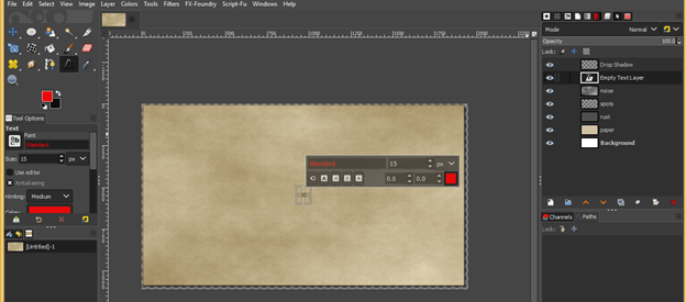 GIMP extensions output 8
