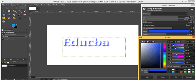 GIMP filters output 11