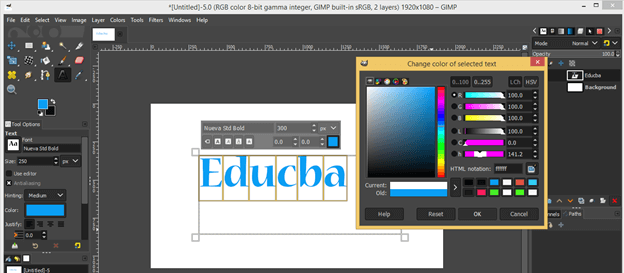 GIMP filters output 6