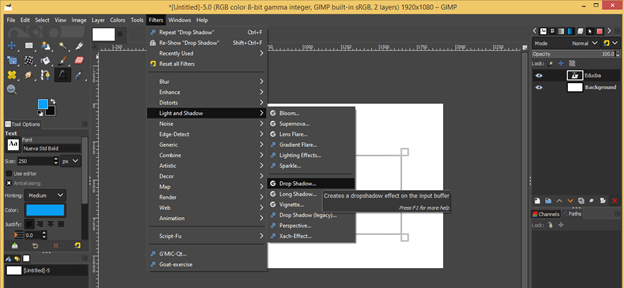 GIMP filters output 7