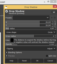 GIMP filters output 9