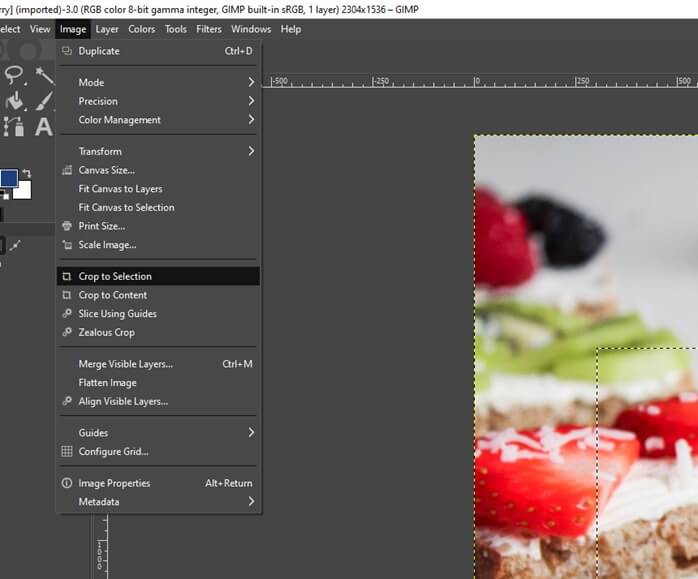 GIMP move selection output 8