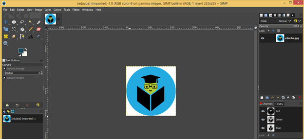 GIMP remove background output 1