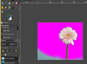 GIMP remove background output 10.1