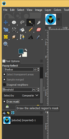 GIMP remove background output 3